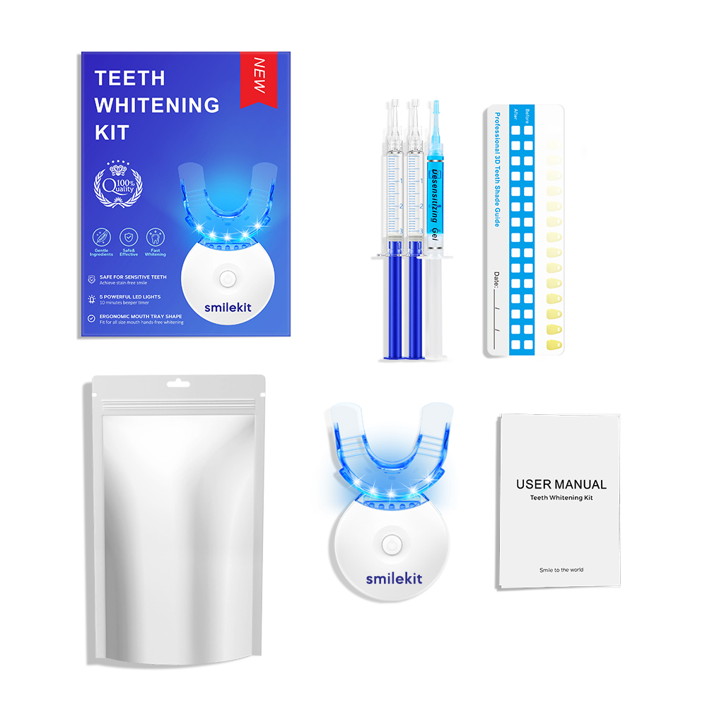 Teeth Whitening Gel - Kit de blanchiment des dents –
