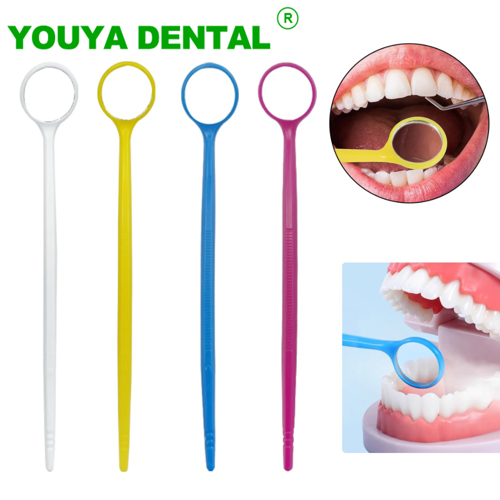 Teeth Whitening Express - Miroir buccal dentaire jetable en plastique,