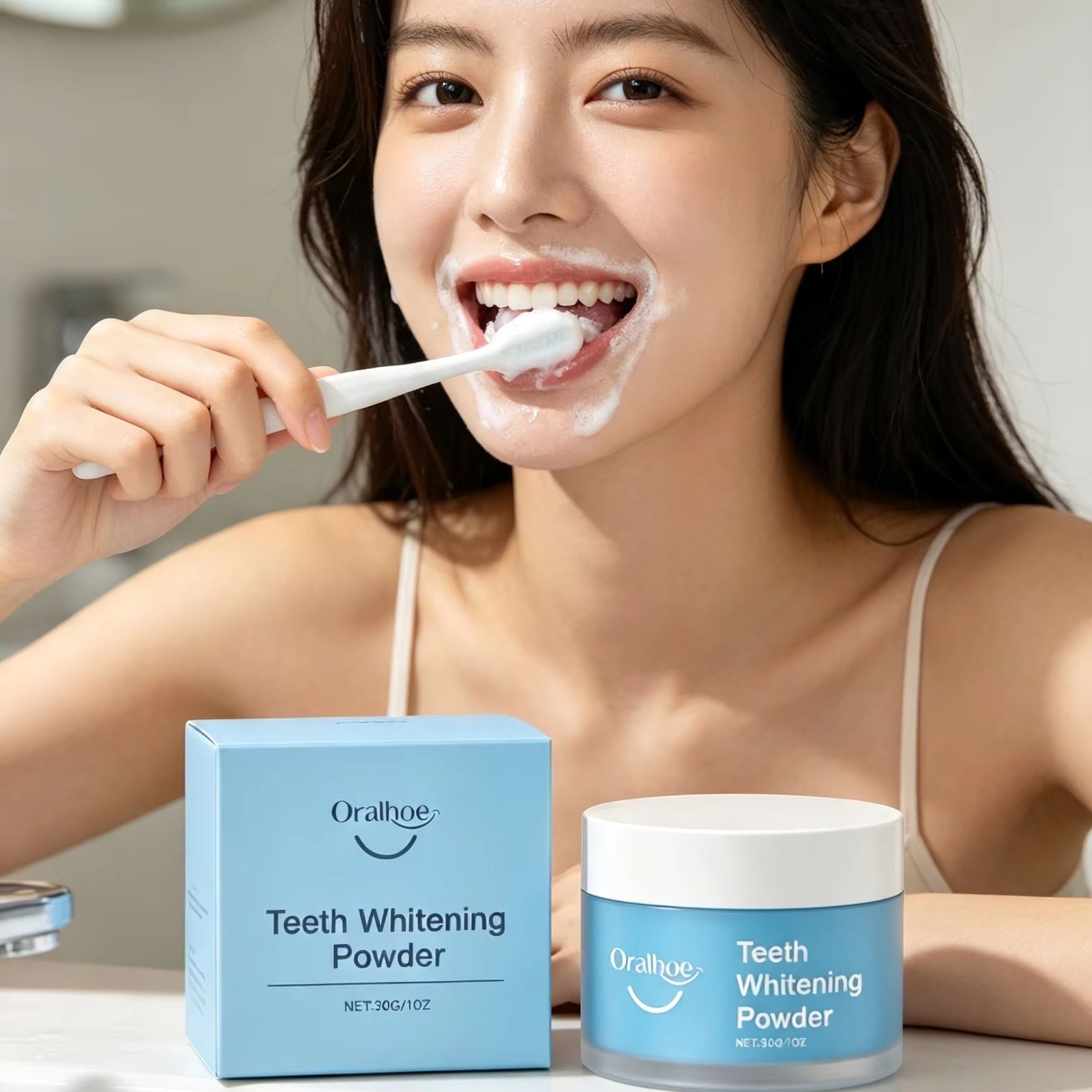 Teeth Whitening Levels - Poudre dentaire Oralhoe pour le brossage