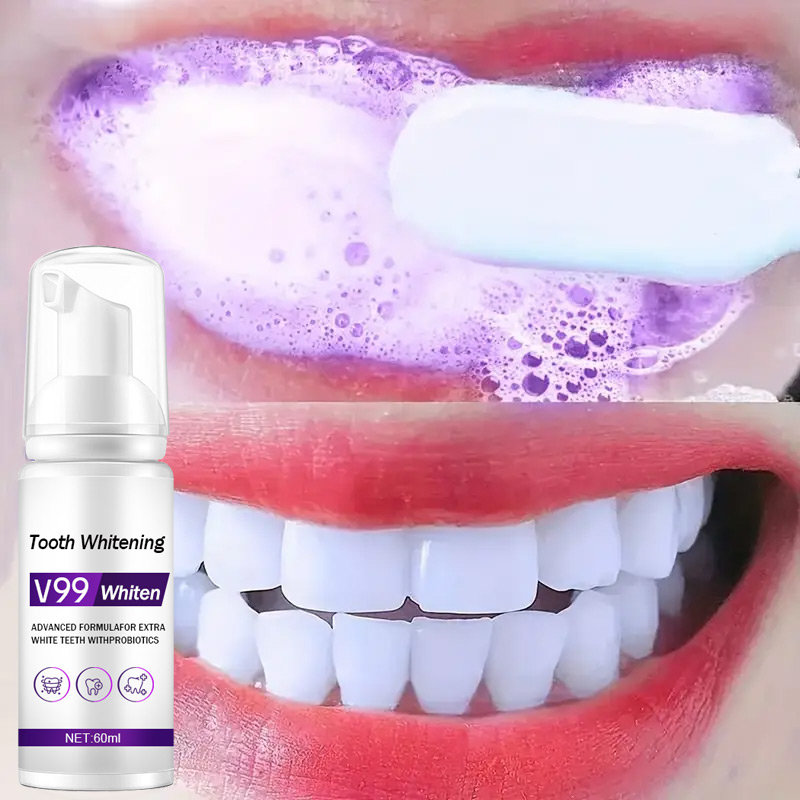 Mousse V99 dentifrice nettoyag - Teeth Whitening Mousse avis et prix
