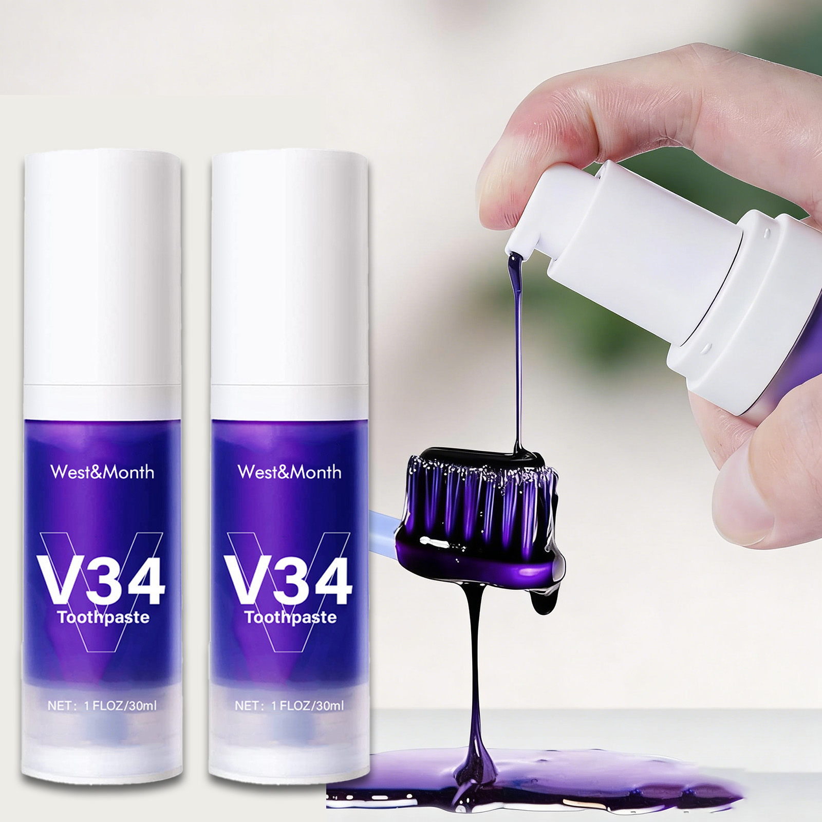 V34 dentifrice blanchissant le - Teeth Whitening Mousse avis et prix