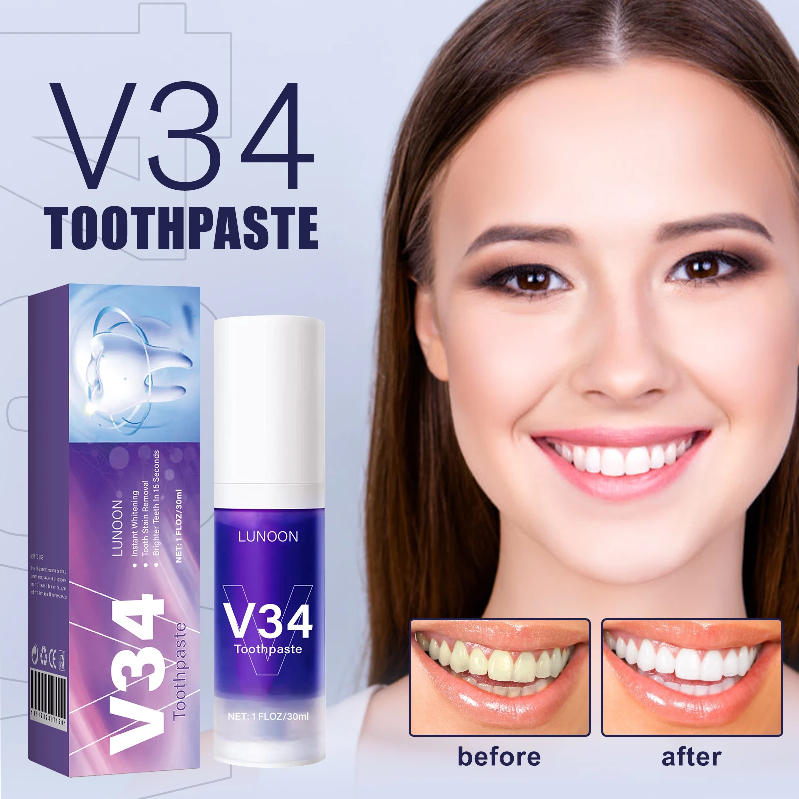 Dentifrice Mousse 50ml, nettoy - Teeth Whitening Mousse avis et prix