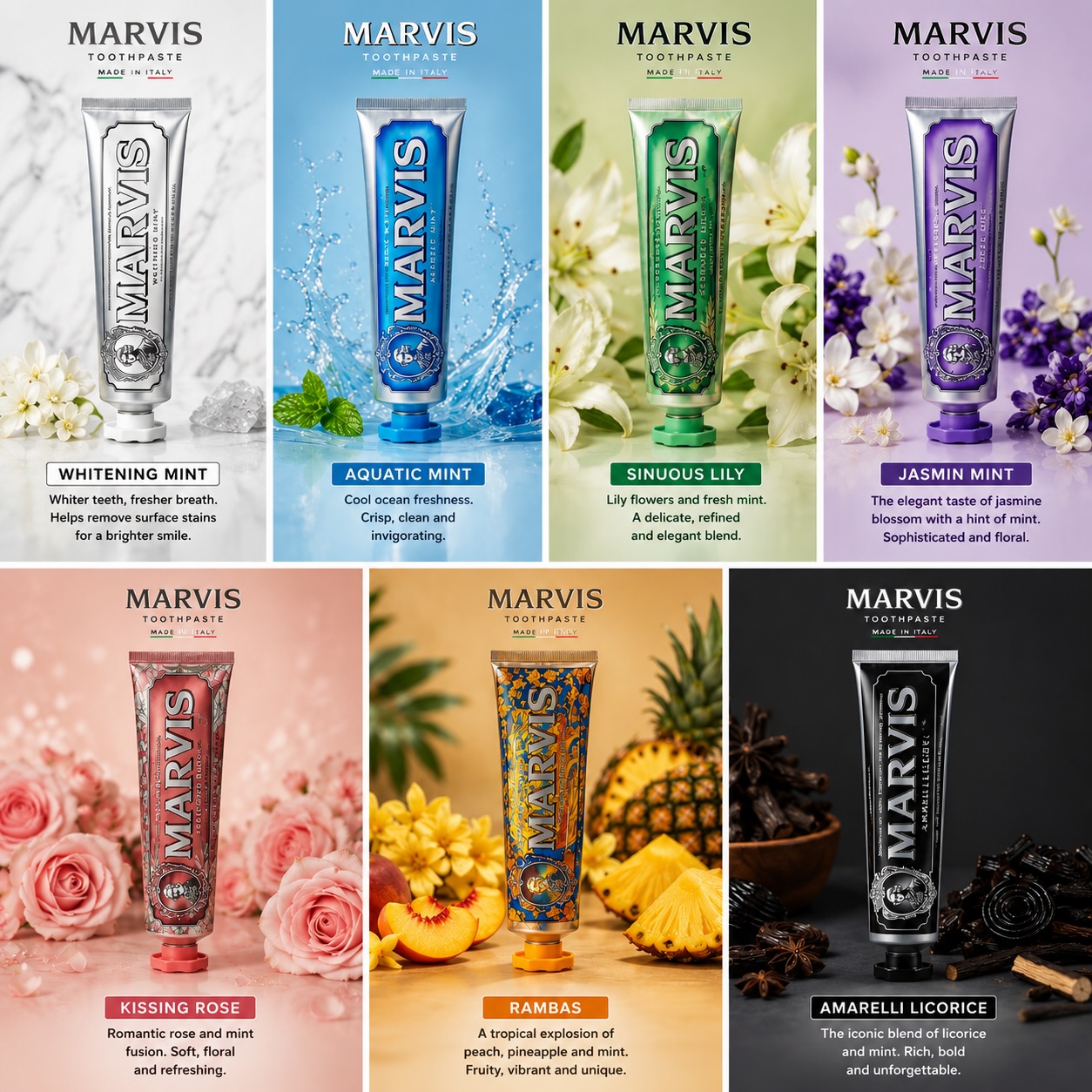 Dentifrice Marvis Menthe Soin  - Teeth Whitening Cream avis et prix