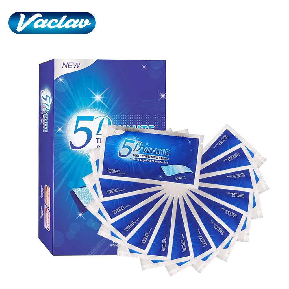 Bandelettes blanchissantes 5D  - Teeth Whitening Gel avis et prix