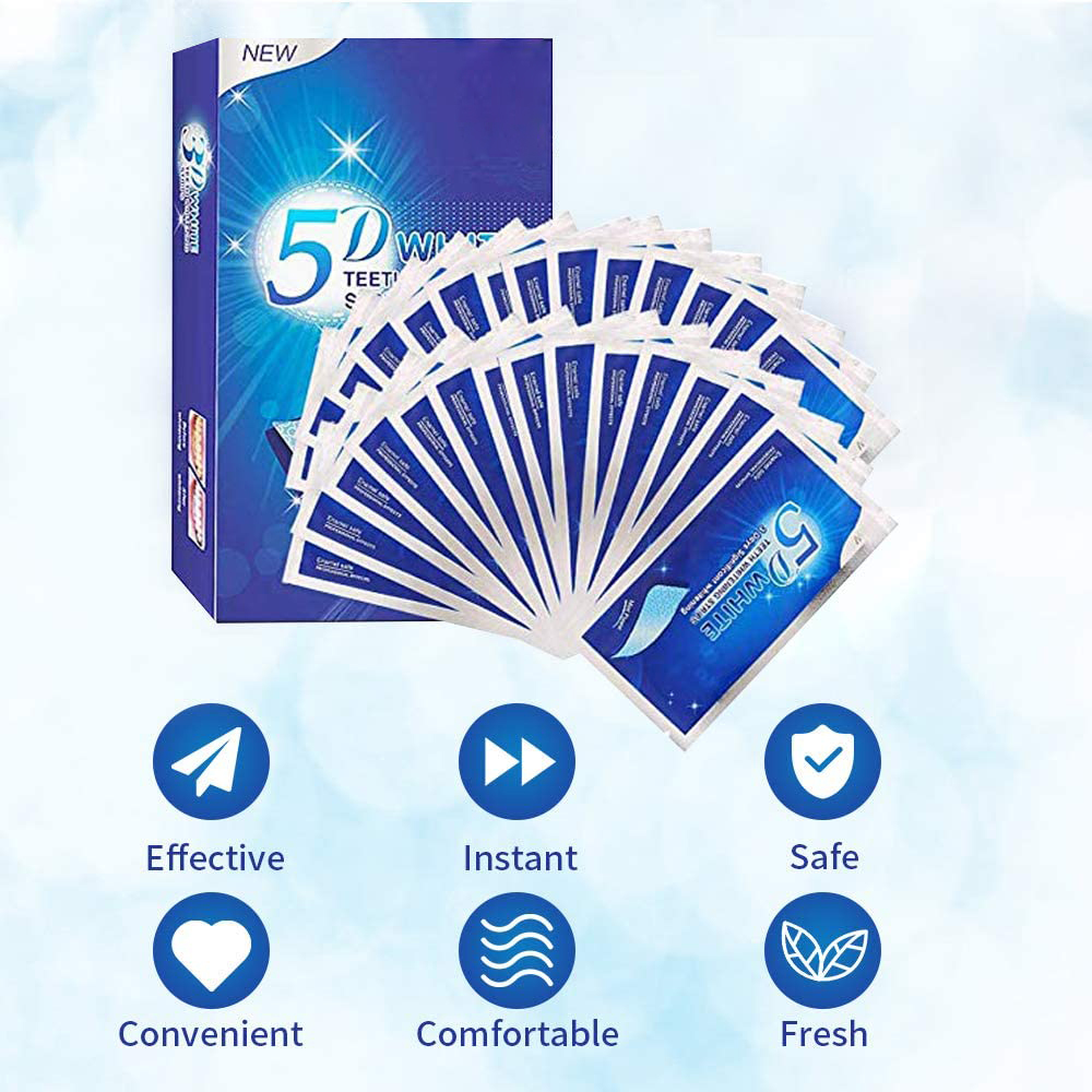 Bandelettes blanchissantes 5D  - Teeth Whitening Gel avis et prix