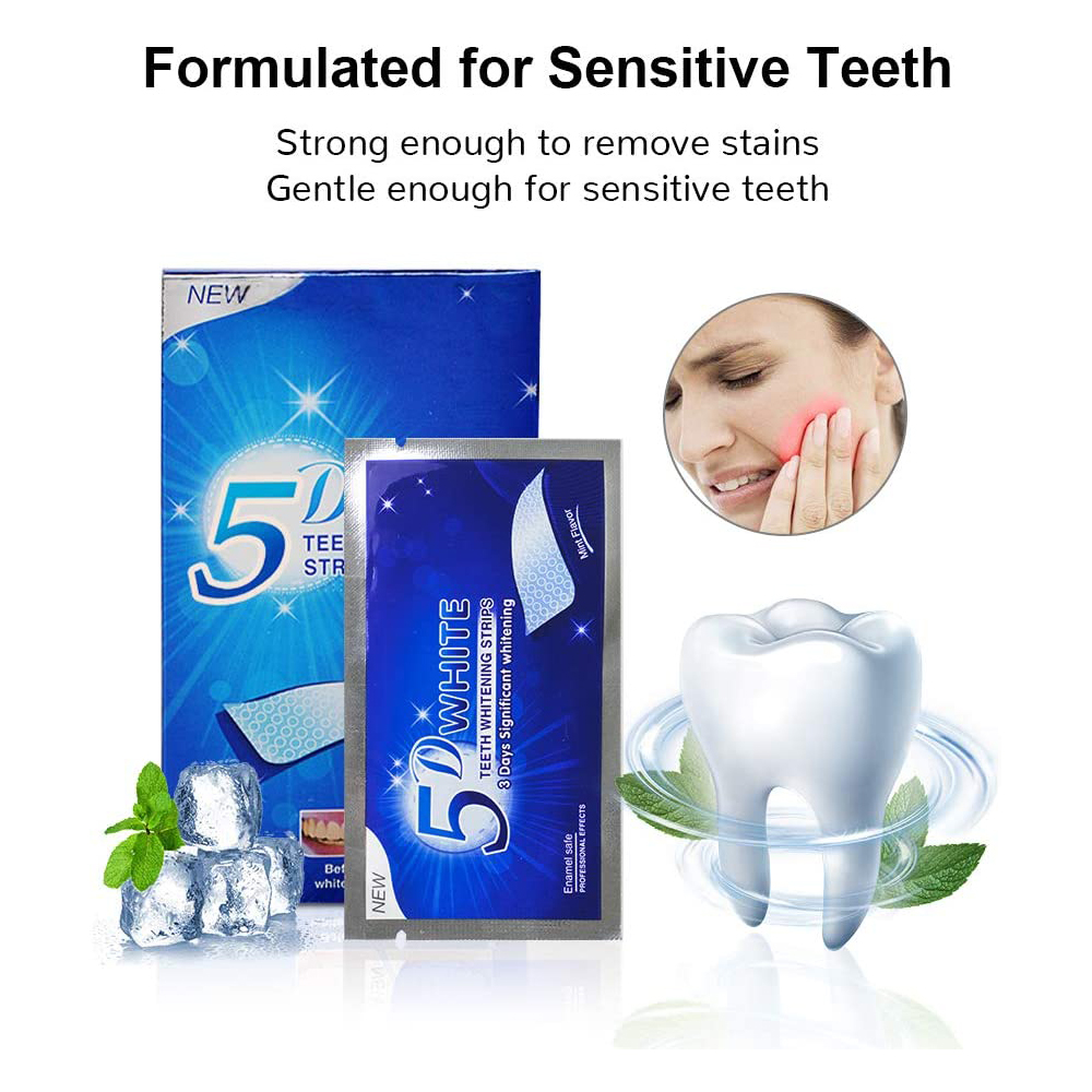 Bandelettes blanchissantes 5D  - Teeth Whitening Gel avis et prix